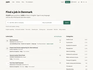 jajob.dk screenshot preview