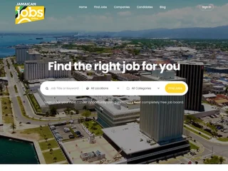 Jamaican Jobs Online platform preview