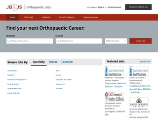 JBJS Orthopaedic Jobs screenshot preview