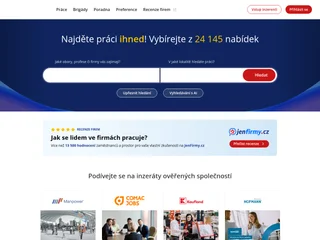JenPráce.cz platform preview
