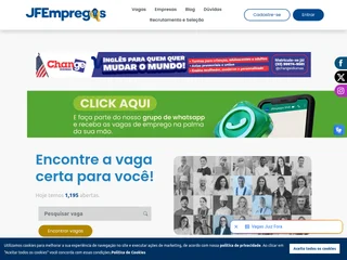 JF Empregos platform preview