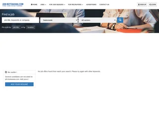 Job Botswana platform preview