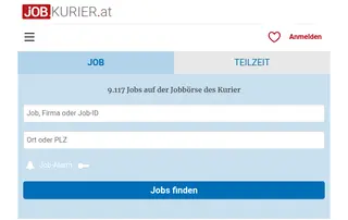 Kurier Jobbörse screenshot preview Kurier Jobbörse screenshot preview