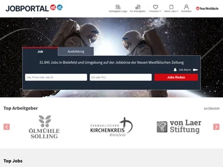 Jobbörse der Neuen Westfälischen Zeitung screenshot preview