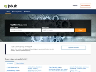 Job.sk platform preview