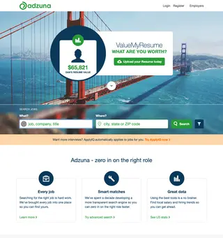 Adzuna screenshot preview