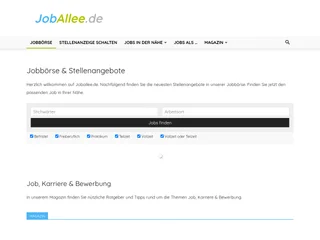 Joballee.de screenshot preview Joballee.de screenshot preview