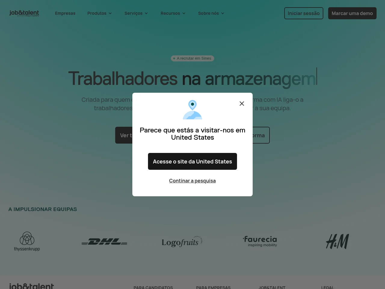 Job&Talent screenshot Job&Talent website screenshot
