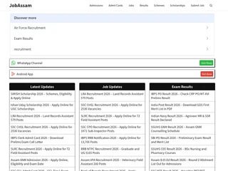 JobAssam.in screenshot preview