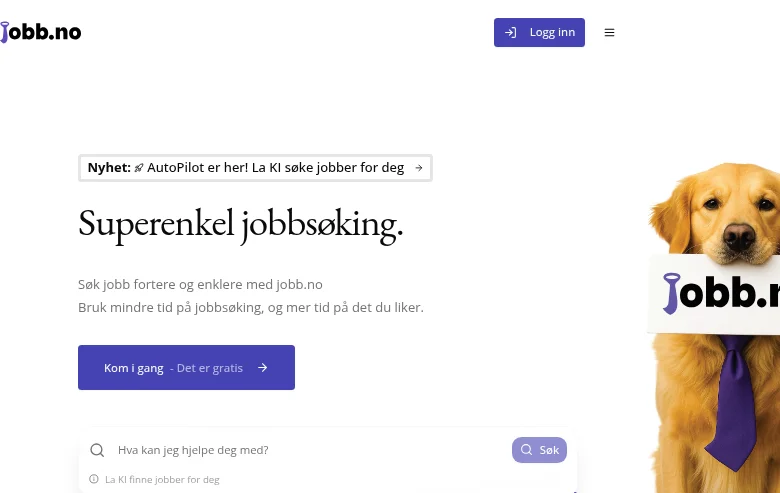 jobb.no job board platform screenshot showing job search interface