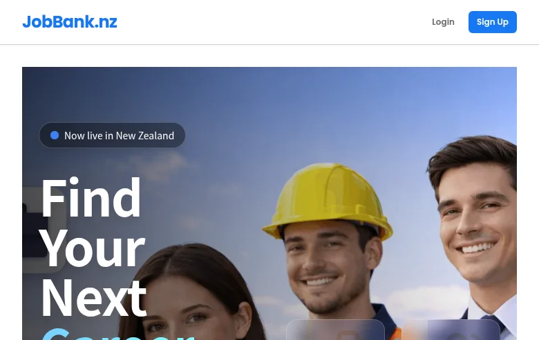 Job Bank job board platform screenshot showing job search interface