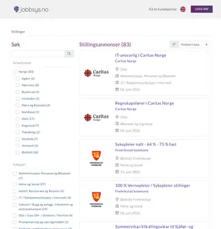 Jobbsys.no platform preview