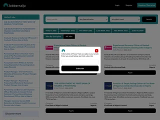 JobberNaija platform preview JobberNaija platform preview