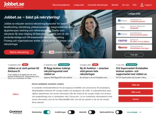Jobbet.se platform preview Jobbet.se platform preview