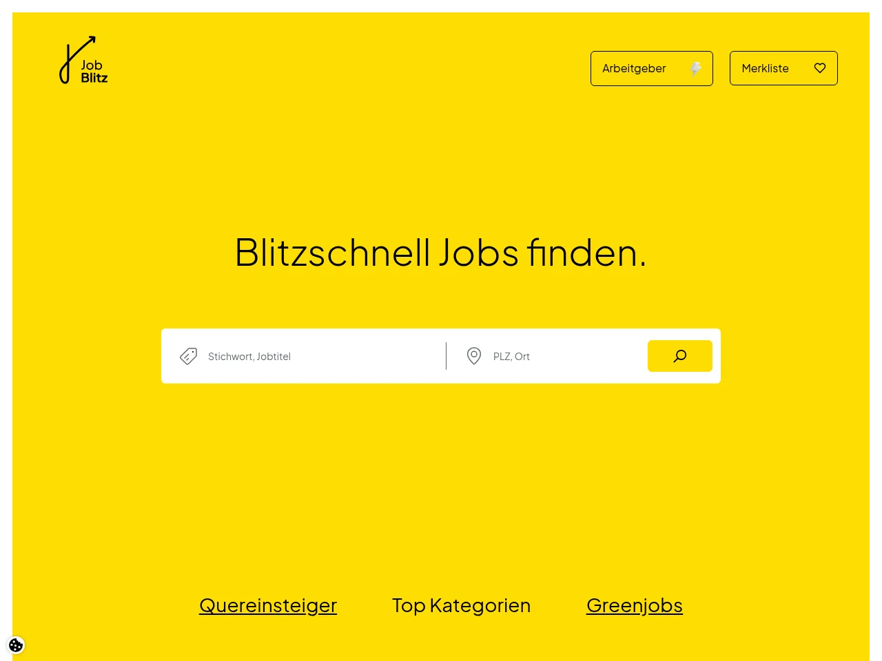 jobblitz.de screenshot jobblitz.de job board platform screenshot showing job search interface