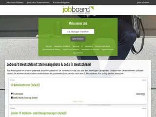 Jobboard Deutschland platform preview Jobboard Deutschland platform preview