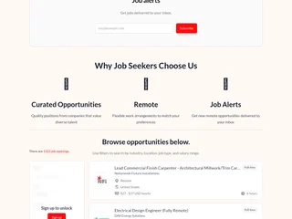 Immigrant Networks Job Board screenshot preview