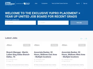 Year Up United Recent Graduate Job Board screenshot preview