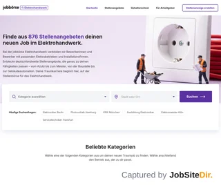 Jobbörse für das Elektrohandwerk platform preview Jobbörse für das Elektrohandwerk platform preview