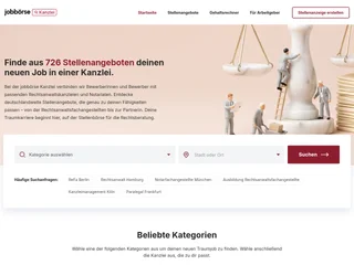 Jobbörse für Anwaltskanzleien screenshot preview
