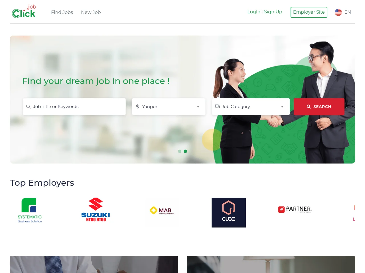 Job Click screenshot Job Click website screenshot