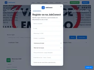 JobConect platform preview JobConect platform preview