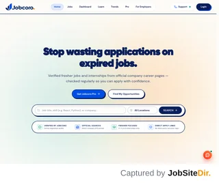 Jobcoro platform preview