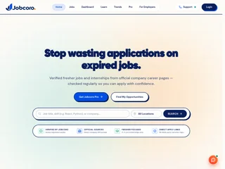 Jobcoro platform preview Jobcoro platform preview