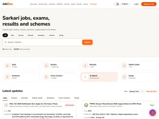 JobDex platform preview