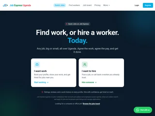 Job Express Uganda platform preview
