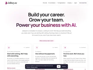 Jobeyze platform preview Jobeyze platform preview