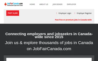 JobFairCanada.com screenshot preview