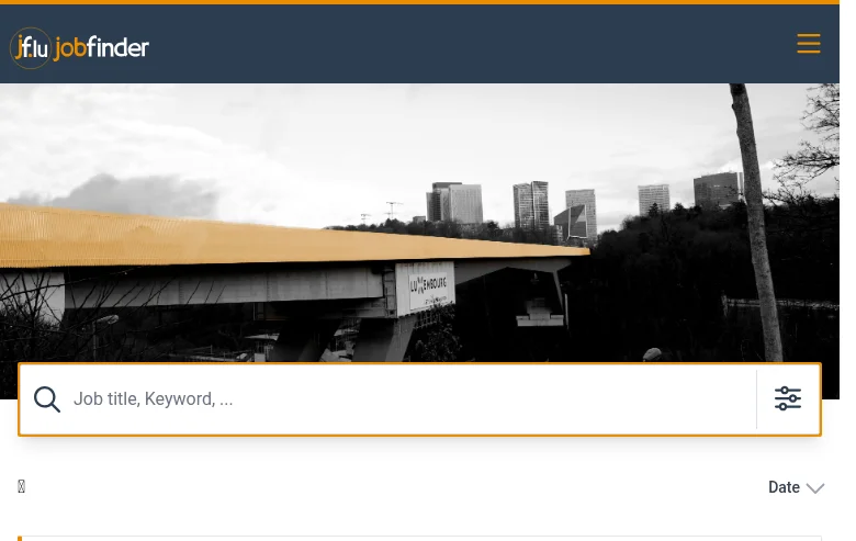 Jobfinder.lu screenshot Jobfinder.lu job board platform screenshot showing job search interface