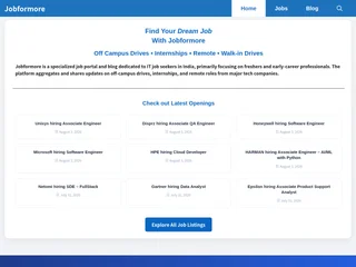 Jobformore screenshot preview