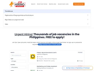 JobHiring.com.ph screenshot preview