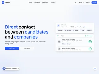 Jobico platform preview