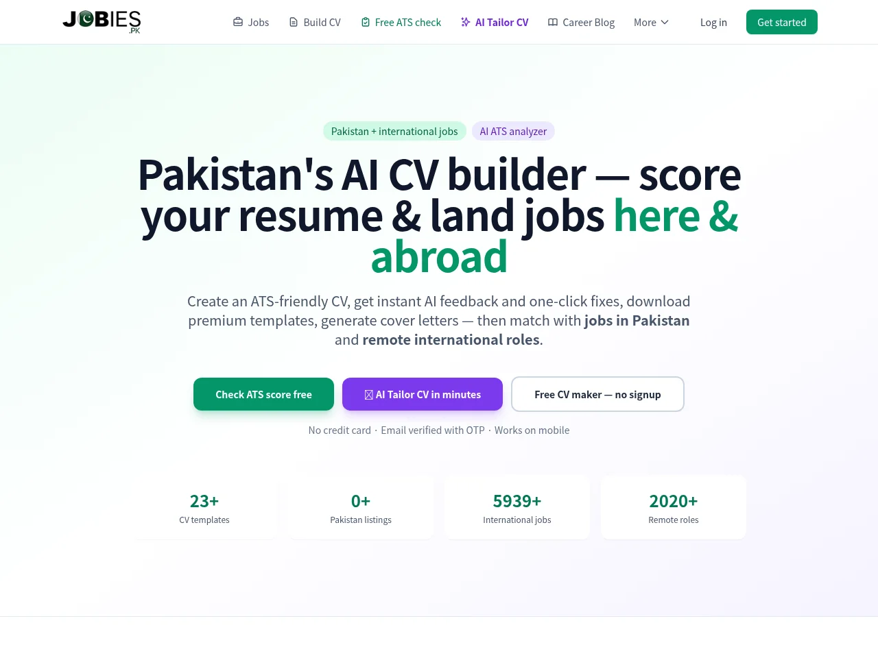 Jobies.pk screenshot Jobies.pk job board platform screenshot showing job search interface