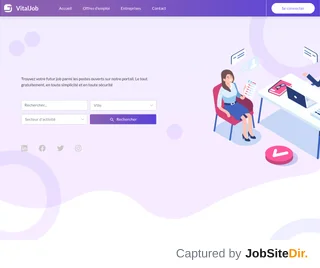 VitalJob platform preview VitalJob platform preview