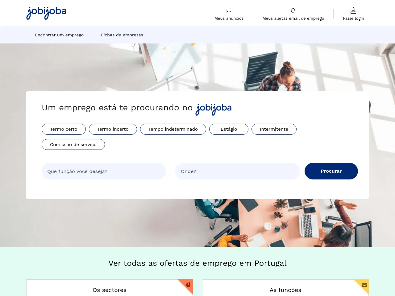 Jobijoba.pt screenshot Jobijoba.pt website screenshot