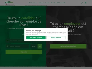 Jobillico platform preview Jobillico platform preview
