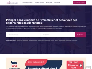 JobImmobilier platform preview