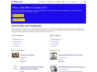 Jobin.com platform preview Jobin.com platform preview