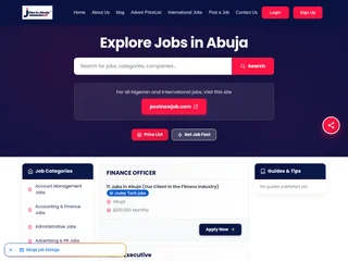 Jobs in Abuja platform preview Jobs in Abuja platform preview