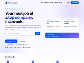 Job In A Week screenshot preview