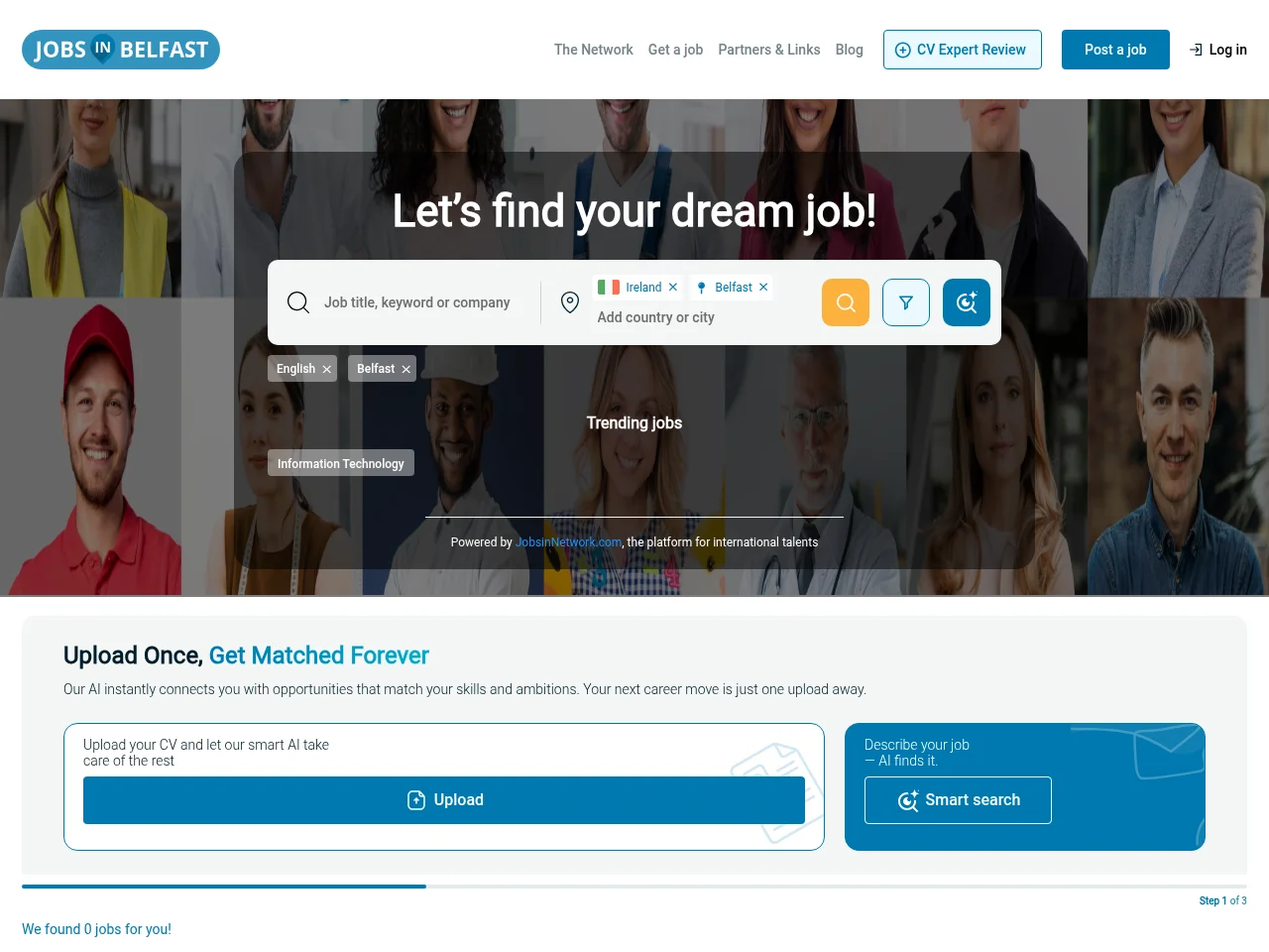 JobsInBelfast screenshot JobsInBelfast website screenshot