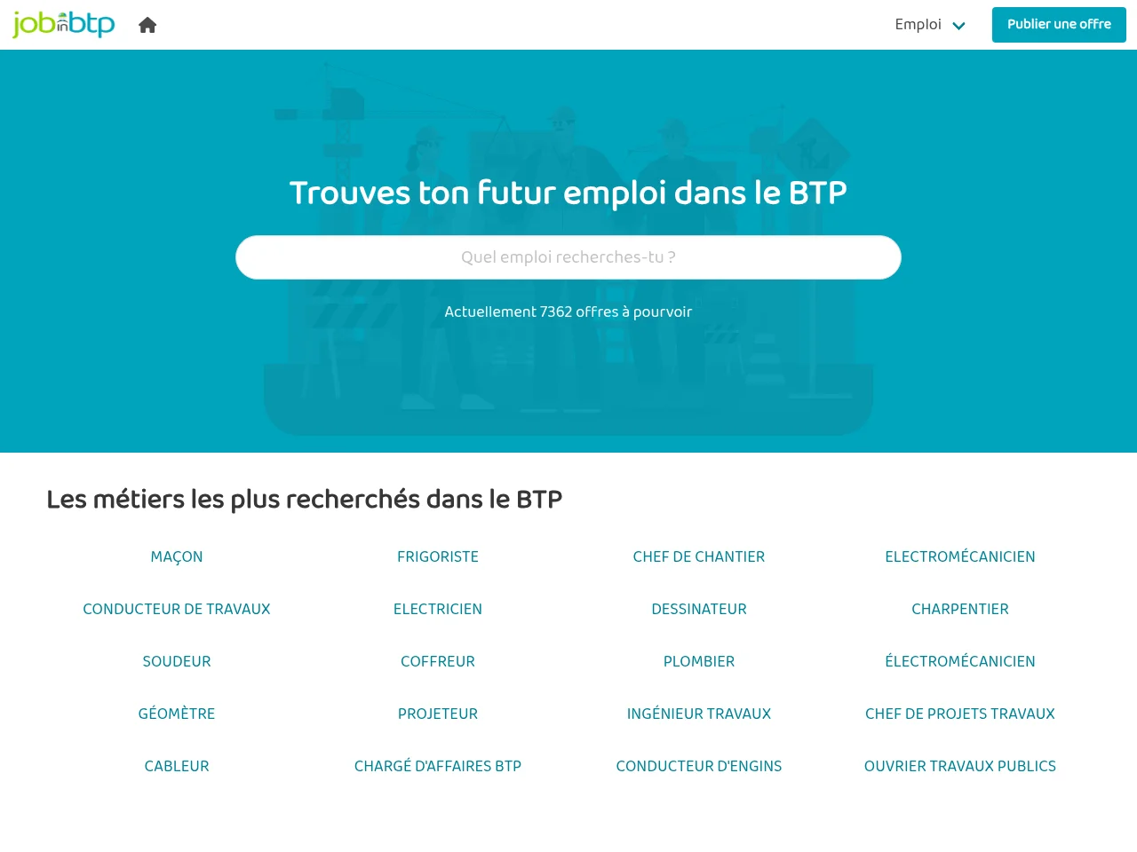 jobinbtp screenshot jobinbtp job board platform screenshot showing job search interface