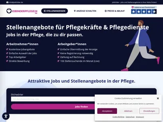 Jobinderpflege24 platform preview