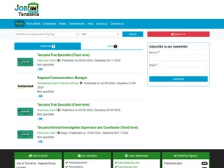 Job in Tanzania screenshot preview