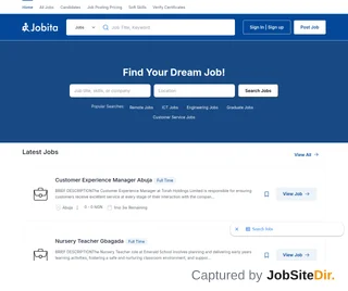 Jobita Nigeria platform preview Jobita Nigeria platform preview