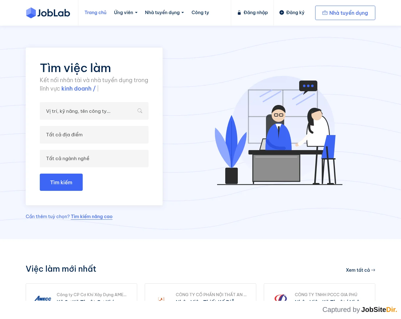 JobLab website screenshot